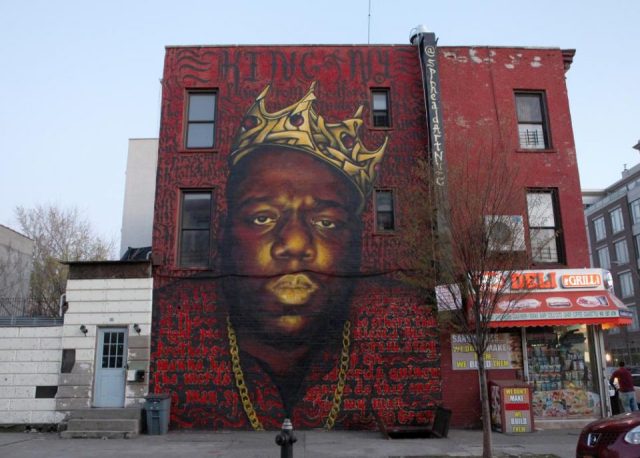 The neighbourhood of Bedford Stuyvesant is the home of Black cultural legends like Biggie and Lil' Kim